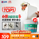 立邦开学季补墙漆腻子膏抗菌防霉补墙修补膏墙皮脱落白色2.5kg*2