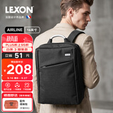 乐上（LEXON）男士商务双肩包15.6/16英寸笔记本电脑包通勤旅行出差双层背包