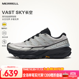 迈乐（Merrell）运动户外越野跑鞋VAST SKY长空男女款徒步鞋V底防滑轻量跑山鞋 MR2325101-01灰银 40