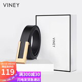 viney牛皮女士皮带大衣装饰西裤腰带腰封女时尚百搭高级感裙带生日礼物
