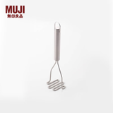 MUJI 不锈钢捣碎器/小 土豆压泥器厨房小工具 家用 MCD89A0S 银色 宽5cm*长20cm