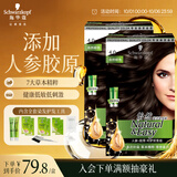 施华蔻（Schwarzkopf）怡然滋养染发霜4.0自然棕色*2 染发剂染发膏人参多次盖白补染