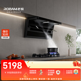 老板（Robam）老板小黑翼d1p抽吸油烟机顶侧双吸家用27风量大吸力+51B0A定时防干烧燃气灶套装