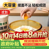 青苹果加厚高硼硅钢化耐热玻璃碗微波炉专用大号汤碗和面盆耐高低温