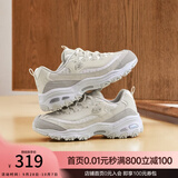 斯凯奇（Skechers）熊猫鞋秋季流行女鞋老爹鞋厚底增高耐磨休闲运动鞋 自然色/NAT 37 【正码正拍】