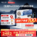 安吉尔家用净水器直饮净水机【玉龙Pro1200G+5年滤芯】套装纯水净饮机 反渗透厨下式过滤器