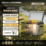冰虎（Alpicool） 压缩机车载冰箱C30车家两用货车轿车冷冻冷藏户外防震速冻冰箱