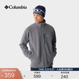 Columbia哥伦比亚户外男子舒适运动保暖柔软抓绒衣休闲外套AE3039 023 城市灰 L(180/100A)