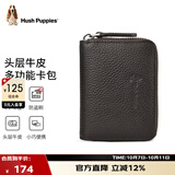 暇步士（Hush Puppies）卡包男名片夹超大容量皮套多卡位证件套生日礼物