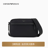 EMPORIO ARMANI/阿玛尼官方旗舰【礼物】男拉链横款斜挎包商务休闲单肩斜挎胸包 UC001-黑色 均码