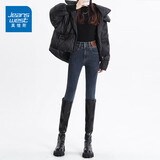 真维斯（Jeanswest）紧身小脚牛仔裤女春秋2026年新款高腰显瘦秋冬加绒铅笔靴裤