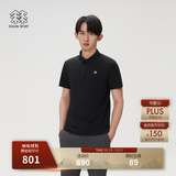 KOLON SPORT/可隆SECO POLO衫  男士户外抗菌防晒UPF50+吸湿速干T恤 LHPT6MTT23-BK 黑色 L 175/96A