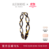 亚历山大（ALEXANDRE DE PARIS） 简约女士头箍压发时尚发饰经典头饰女 W 玳瑁色粗