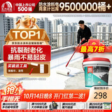雨虹防水楼顶屋顶防水补漏材料耐高温防晒 银河堡可外露 白色18kg