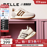 百丽（Belle）小金甘休闲舒适阿甘鞋女时尚百搭板鞋D3X1DAM5 米色 36 (230mm)