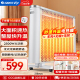 格力（GREE）电热膜电暖器取暖器节能低耗立体速热智能控温取暖炉2500w大功率烤火炉电暖气 机械款NDYQ-X6025