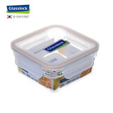 Glasslock 进口微烤两用钢化玻璃保鲜盒冰箱收纳饭盒 1130ml方形