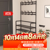 木双福鞋架门口多层家用鞋帽一体鞋柜出租屋置物架宿舍收纳柜