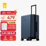 地平线8号（LEVEL8）行李箱密码拉杆箱男女托运大容量万向轮学生旅行者PC箱 24英寸蓝