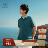 KOLON SPORT/可隆户外吸湿速干T恤 男士抗菌珠地POLO衫 LHPT6MTT25-IN 青墨色 2XL 185/104A