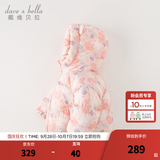 戴维贝拉（DAVE＆BELLA）儿童羽绒服女童上衣男童羽绒衣冬装新款宝宝衣服保暖小童外套 小兔印花【现货】DB4238127 110 cm（建议身高100-110cm）
