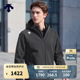 迪桑特（DESCENTE）TRAINING系列综训男士防泼水抓绒保暖梭织运动外套秋冬新品夹克 BK-黑色 XL (180/100A)