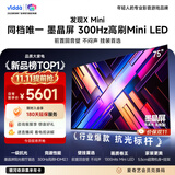 Vidda 发现X Mini新品 海信电视75英寸【视频卡套装】300Hz墨晶屏 前置回音壁 2026超薄电视75VX3S