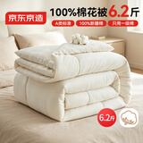 京东京造100%新疆棉花被子四季通用春秋被芯 秋冬被2x2.3m