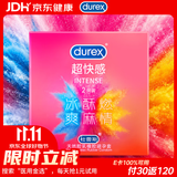 杜蕾斯（durex）避孕套安全套 intense超快感2只 情趣 冰爽酥酥 超薄套套情侣物品