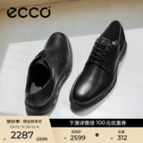 爱步（ECCO）德比鞋 牛皮增高休闲正装皮鞋 混动防水系列524704 黑色43 HL