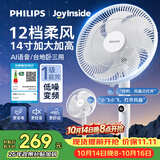 飞利浦（PHILIPS）电风扇落地扇京东JoyInside智能AI家用七叶台直流变频大风力轻音卧室一级能效小型风扇ACR3161SFV