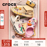 CROCS卡骆驰贝雅卡骆班洞洞鞋轻便拖鞋男鞋女鞋一脚蹬休闲鞋|205089 白/深蓝-126（含智必星） 39 (240mm)