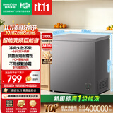 容声200L单温冰柜小型家用冷柜冷藏冷冻两用变频新一级能效-36℃深冷减霜电冰箱BD/BC-200ZMSA国家补贴
