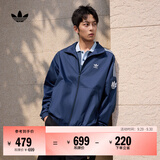 adidas通勤百搭三条纹休闲运动夹克早秋外套男女阿迪达斯三叶草