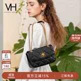 VANESSA HOGAN VH女包茵然软包轻奢小香风斜挎小包菱格链条单肩腋下包生日礼物