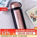 乐扣乐扣（LOCK&LOCK）保温壶304不锈钢大容量便携式家用保温保冷水壶户外露营旅行壶1.5L金色