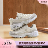 斯凯奇（Skechers）熊猫鞋秋季流行女鞋老爹鞋厚底增高耐磨休闲运动鞋 自然色/NAT 37 【正码正拍】