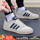 阿迪达斯（adidas）男鞋 26秋季新款运动鞋板鞋低帮透气休闲鞋耐磨轻便舒适网球鞋子 米杏墨蓝【D-PAD CLASSIC】 39