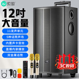 索爱（soaiy）SA-X62舞台级12吋大功率重低音广场舞电木吉他乐器音箱网红直播户外蓝牙拉杆音响声卡话筒