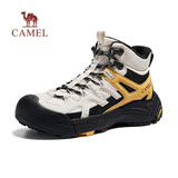 骆驼（CAMEL）云山2代防撞抓地轻户外男靴高帮登山徒步鞋 G15W852077 银桦黄 44
