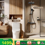 九牧（JOMOO）【悠享家卫浴两件套】马桶11173 305坑距+花洒36671灰
