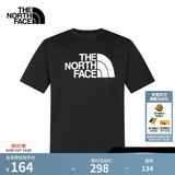 北面（The North Face）【经典款】短袖T恤男宽松棉质半袖户外休闲舒适透气春夏上新款 黑色 2XL /185