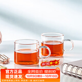忆壶茶（YIHUTEA）小茶杯玻璃喝水杯功夫茶具泡茶杯子玻璃杯男女办公室水杯主人茶碗 【升级加厚】品杯100ml2只