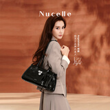纽芝兰（NUCELLE）Angelababy同款牛皮寻梦法棍包26新款通勤单肩托特包包女士礼物