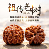 山中玉文玩核桃狮子头手把玩古麻核桃核头蛤蟆手盘把件男女士送生日礼物 入门级39-40苹果园1对