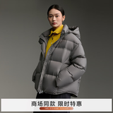 爱居兔（EICHITOO）蓬松鹅绒羽绒服2026年冬季新款加厚短款新年面包服EWRAJ4Q711A 古典灰20 S