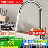 华帝（VATTI）厨房水龙头 不锈钢厨房水槽单冷龙头360度旋转洗菜盆龙头 016000