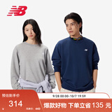 NEW BALANCE秋季卫衣男款简约休闲百搭运动套头衫MT41507 海军蓝 S