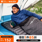 牧高笛（MOBIGARDEN）防潮垫 户外露营加宽加厚折叠充气单人气垫床 NX20663004 玄铁灰