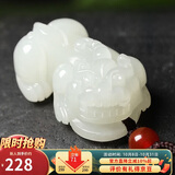 曼丽翠和田玉招财玉貔貅吊坠玉坠玉佩小号女款礼物附证书
